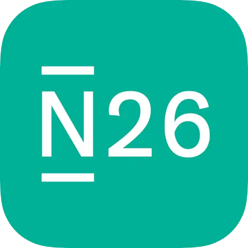 N26-app-logo-white-n26-text-on-teal-background