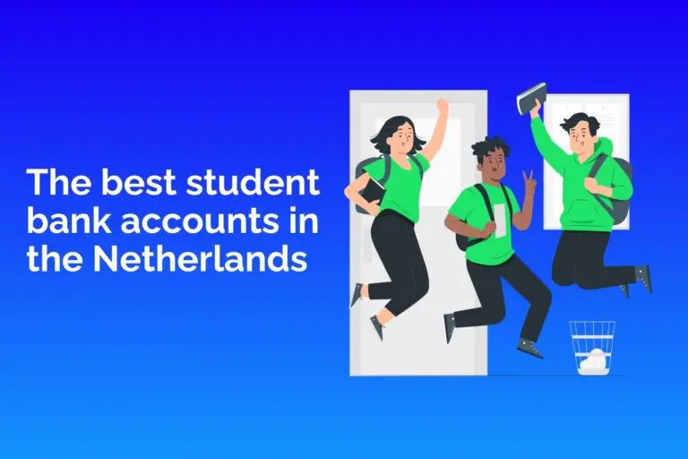 graphic-of-students-jumping-in-air-celebrating-best-student-bank-accounts-in-netherlands